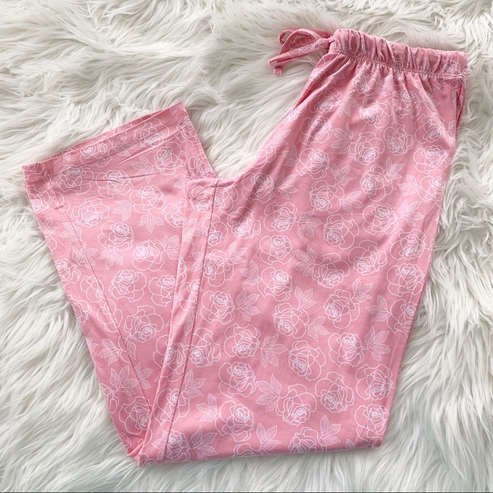 Roses 🌹 print pink pj pants